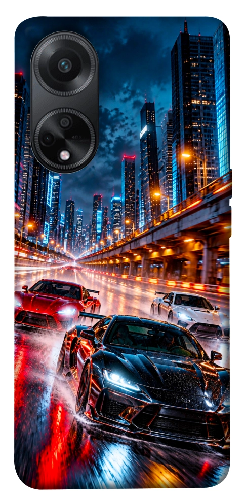 Чехол Night city cars для Oppo A98