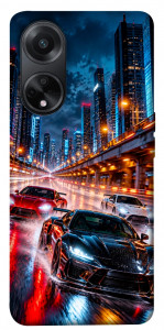 Чехол Night city cars для Oppo A98