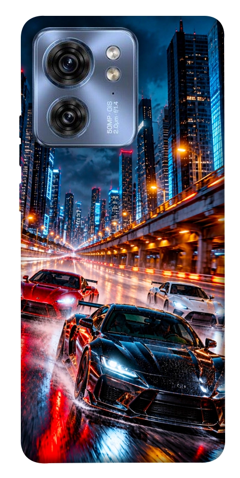Чохол Night city cars для Motorola Edge 40