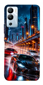 Чехол Night city cars для Infinix Hot 12i