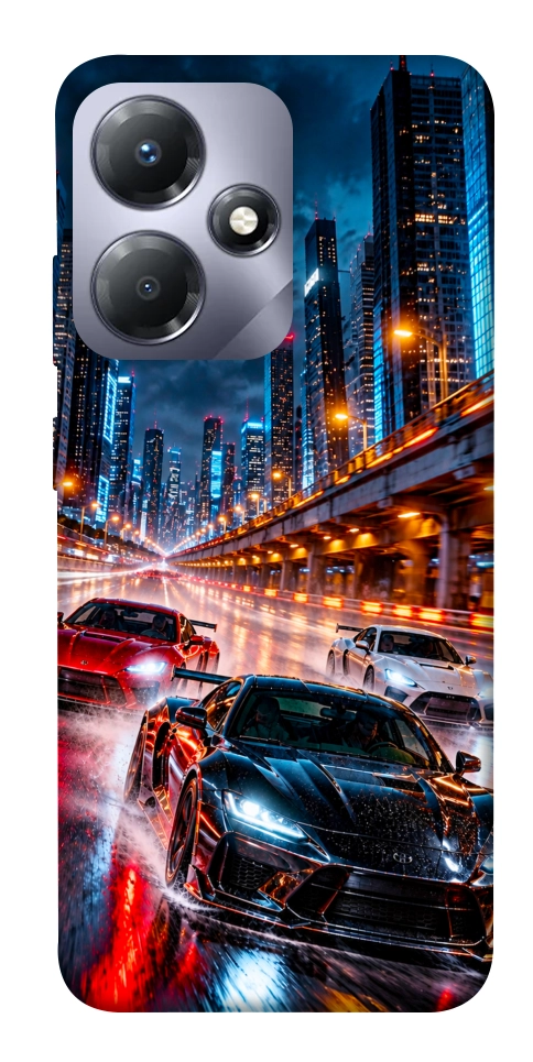 Чехол Night city cars для Infinix Hot 30i