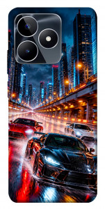 Чехол Night city cars для Realme C53