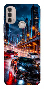 Чехол Night city cars для Motorola Moto E30