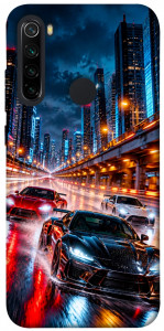 Чохол Night city cars для Xiaomi Redmi Note 8 2021