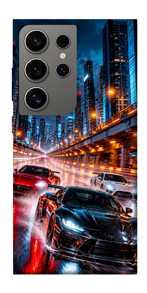Чохол Night city cars для Galaxy S24 Ultra