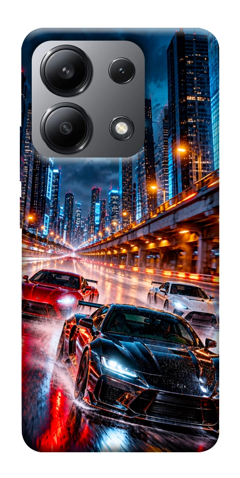 Чехол Night city cars для Xiaomi Redmi Note 13 4G