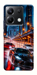 Чохол Night city cars для Xiaomi Poco X6