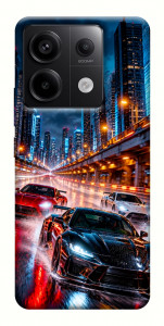 Чехол Night city cars для Xiaomi Redmi Note 13 Pro 4G