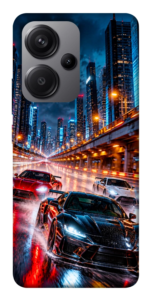 Чохол Night city cars для Xiaomi Redmi Note 13 Pro+