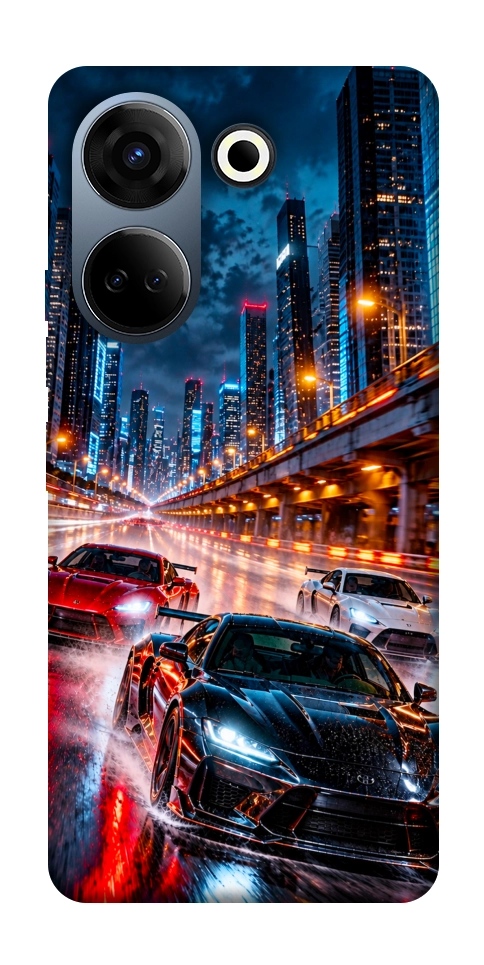 Чехол Night city cars для TECNO Camon 20 Pro (CK7n)