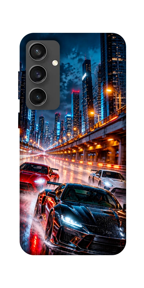 Чехол Night city cars для Galaxy S24 FE