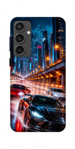 Чехол Night city cars для Galaxy S24 FE