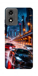 Чехол Night city cars для Motorola Moto E14
