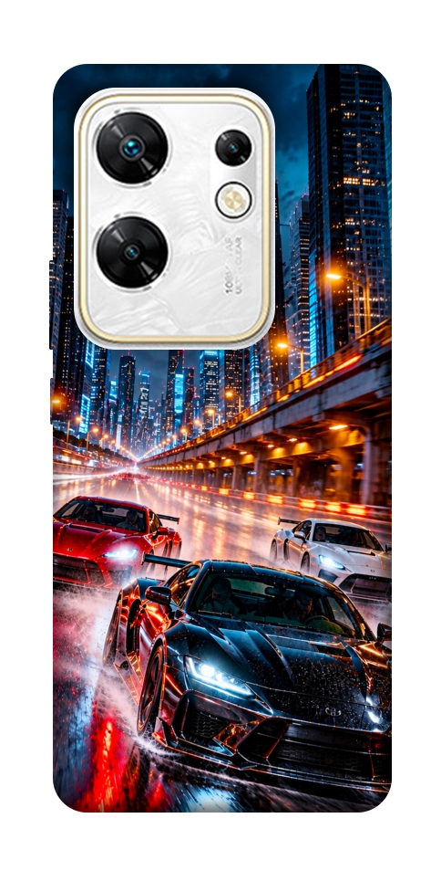 Чехол Night city cars для Infinix Zero 30 4G