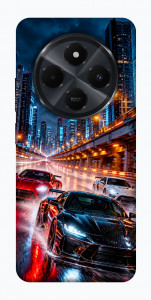 Чохол Night city cars для Xiaomi Redmi 14C