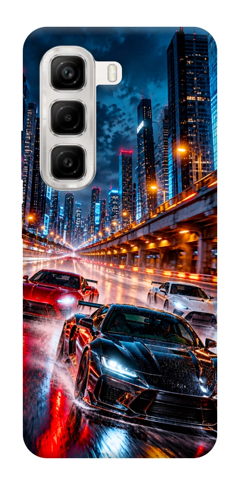 Чехол Night city cars для Infinix Hot 50 4G