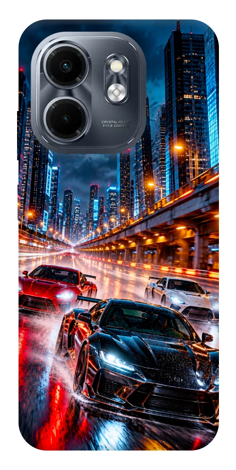 Чехол Night city cars для Infinix Smart 9 4G