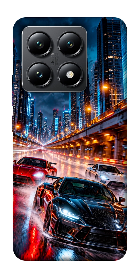 Чехол Night city cars для Xiaomi 14T