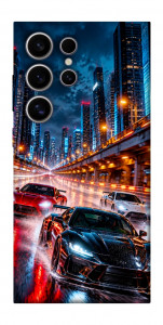 Чехол Night city cars для Galaxy S25 Ultra