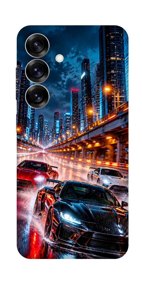 Чехол Night city cars для Galaxy S25+