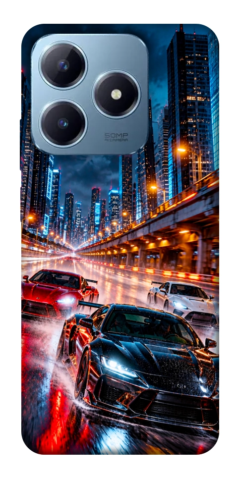 Чохол Night city cars для Realme C63 4G