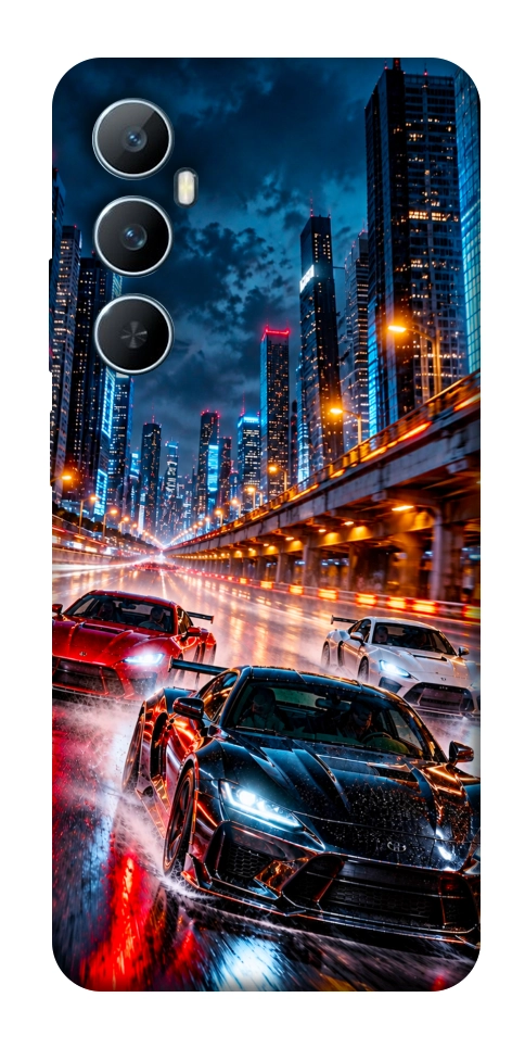 Чехол Night city cars для Realme C65 4G