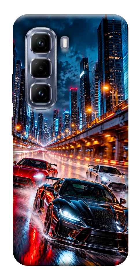 Чохол Night city cars для Infinix Hot 50 Pro