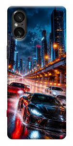 Чохол Night city cars для Sony Xperia 5 V