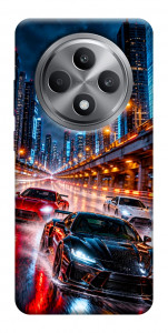 Чехол Night city cars для Oppo Reno 12 F 4G