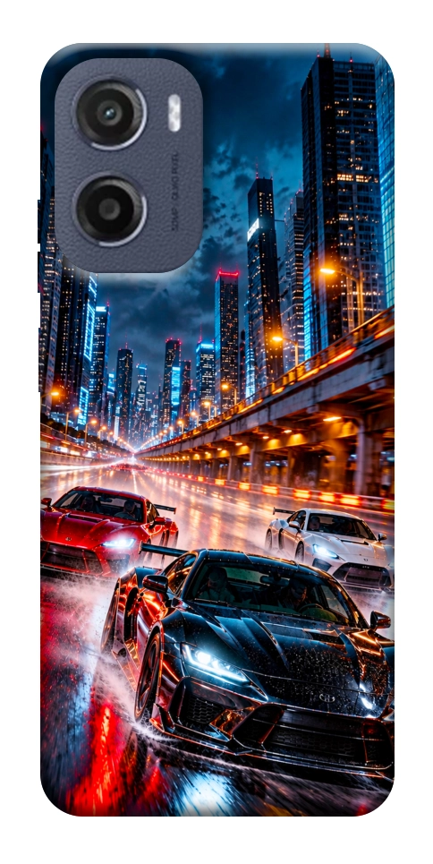 Чехол Night city cars для Motorola Moto G05