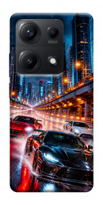 Чехол Night city cars для Xiaomi Redmi Note 14S