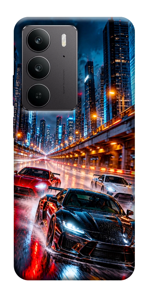 Чехол Night city cars для Realme C75