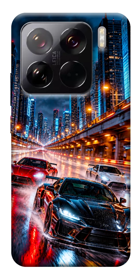 Чехол Night city cars для Xiaomi 15 Pro