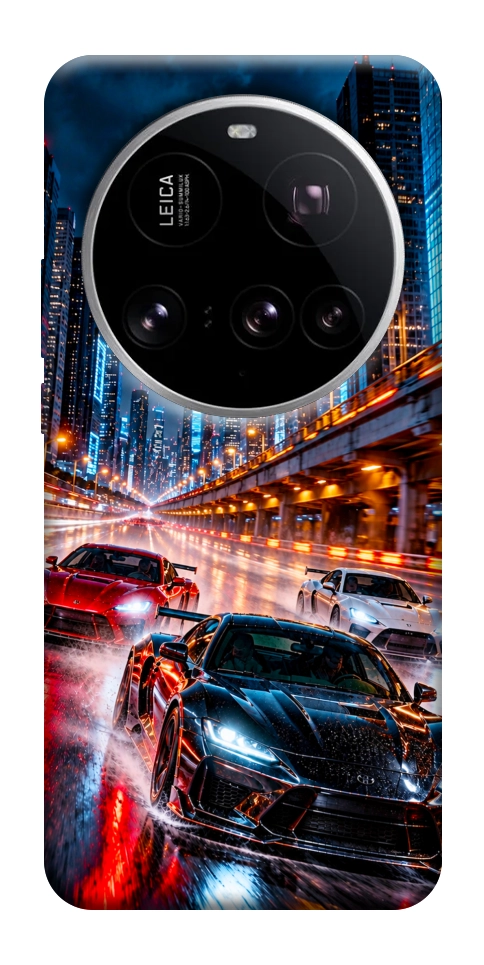 Чехол Night city cars для Xiaomi 15 Ultra