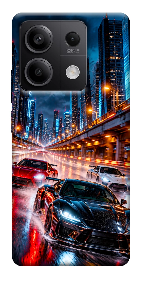 Чехол Night city cars для Xiaomi Redmi Note 13 5G