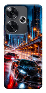Чехол Night city cars для Xiaomi Poco F6
