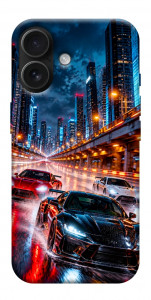 Чохол Night city cars для iPhone 17