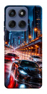 Чехол Night city cars для Motorola Edge 60 Fusion