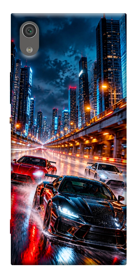 Чехол Night city cars для Sony Xperia XA1