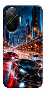 Чехол Night city cars для Xiaomi Poco F7