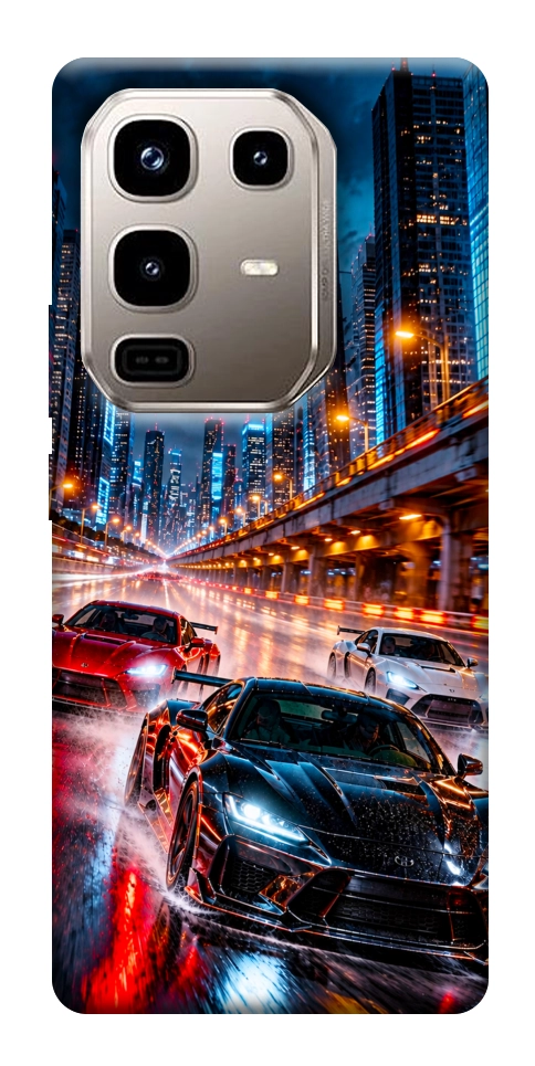 Чехол Night city cars для Infinix Note 50 Pro 4G