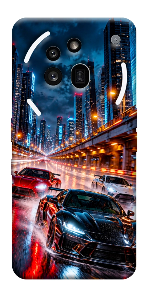 Чехол Night city cars для Nothing Phone (3a) Pro