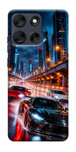 Чехол Night city cars для Motorola Moto G56 5G
