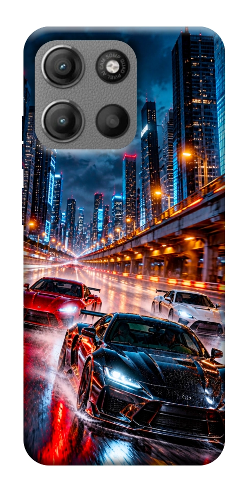 Чехол Night city cars для Motorola Moto G15 Power