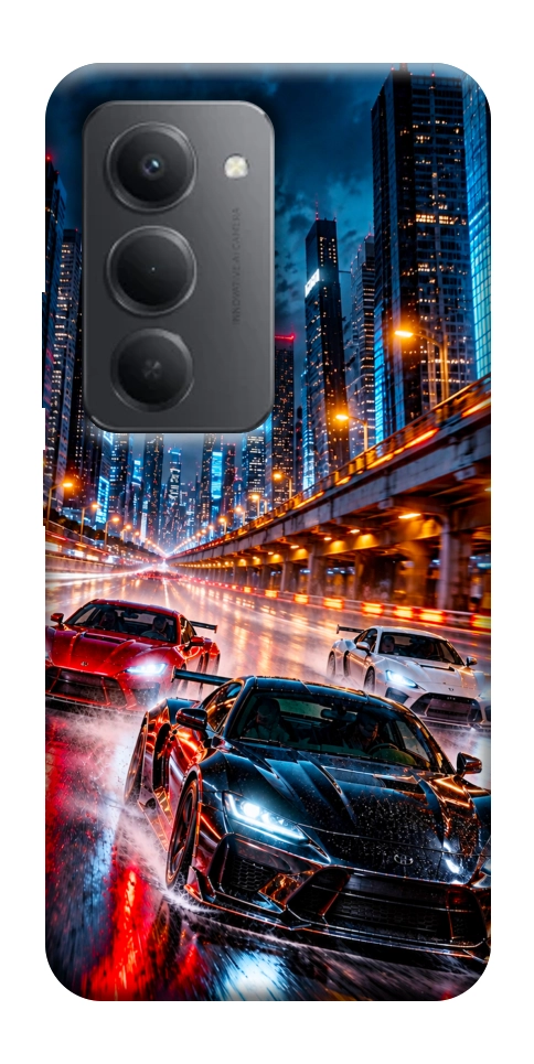 Чехол Night city cars для Xiaomi Redmi 15 (Global)