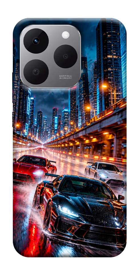 Чехол Night city cars для Realme 15T