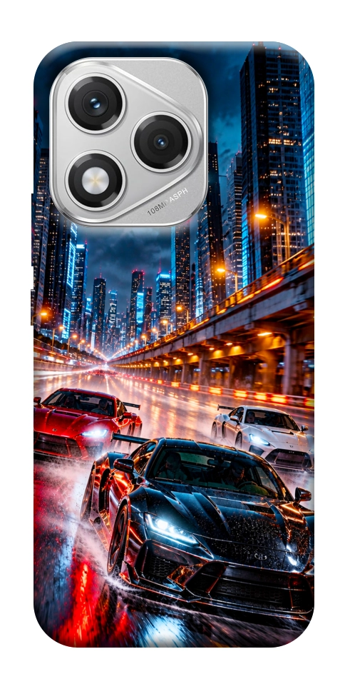 Чехол Night city cars для Huawei Honor 400 Lite