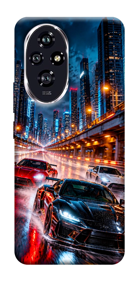 Чехол Night city cars для Huawei Honor 200