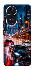 Чехол Night city cars для Huawei Honor 200