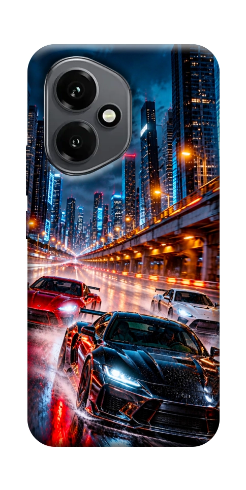 Чехол Night city cars для Huawei Honor 400